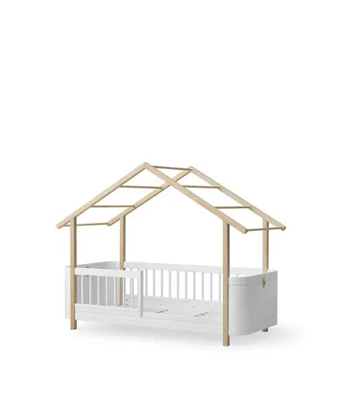 Oliver Furniture wood mini+ lit cabane blanc/chêne 041587 by Citron Grenadine
