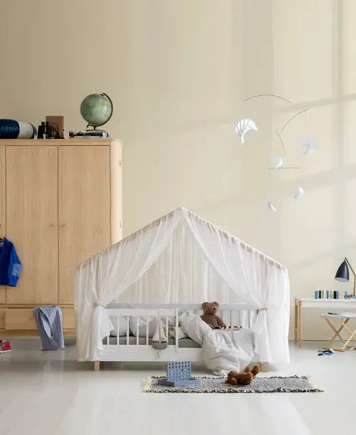 Oliver Furniture wood mini+ lit cabane blanc/chêne 041587 by Citron Grenadine