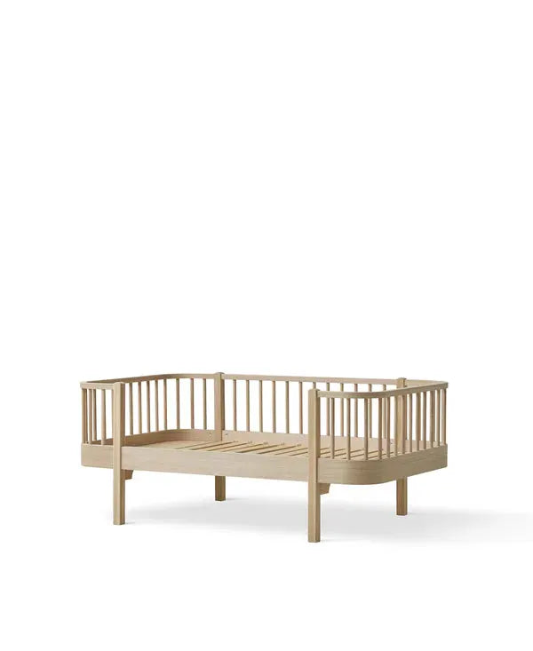Lit banquette junior Oliver Furniture en bois chêne Original, cadre plat
