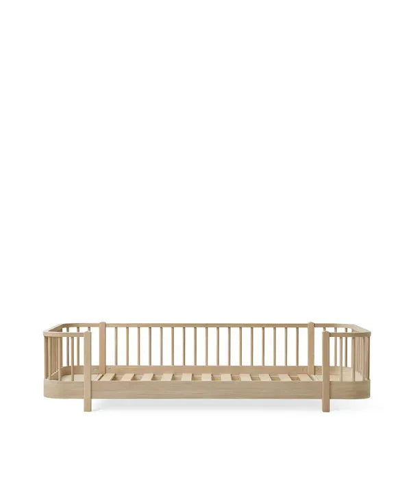 Oliver Furniture lit au sol en chêne naturel, cadre de lit traîneau, Citron Grenadine