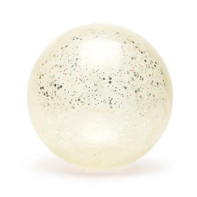 Ballon de plage RATATAM pailleté argenté, marque Citron Grenadine