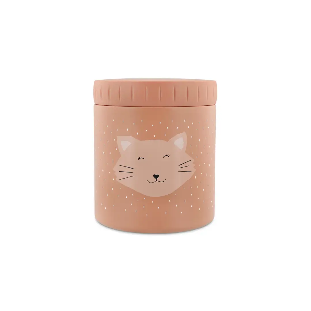 TRIXIE boite isotherme 500 ml Mrs Cat thermos with pink cat face illustration