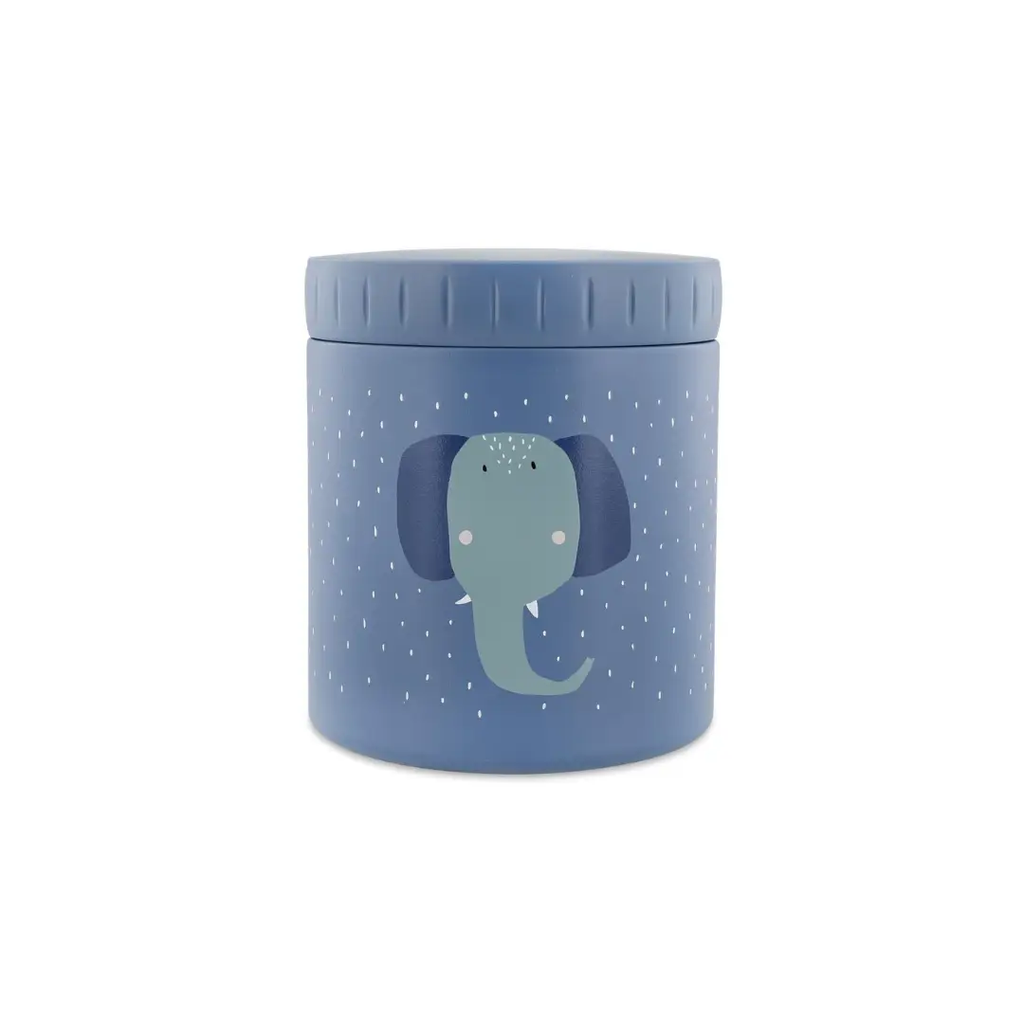 TRIXIE boite isotherme 500 ml thermos, blue with elephant design, Citron Grenadine