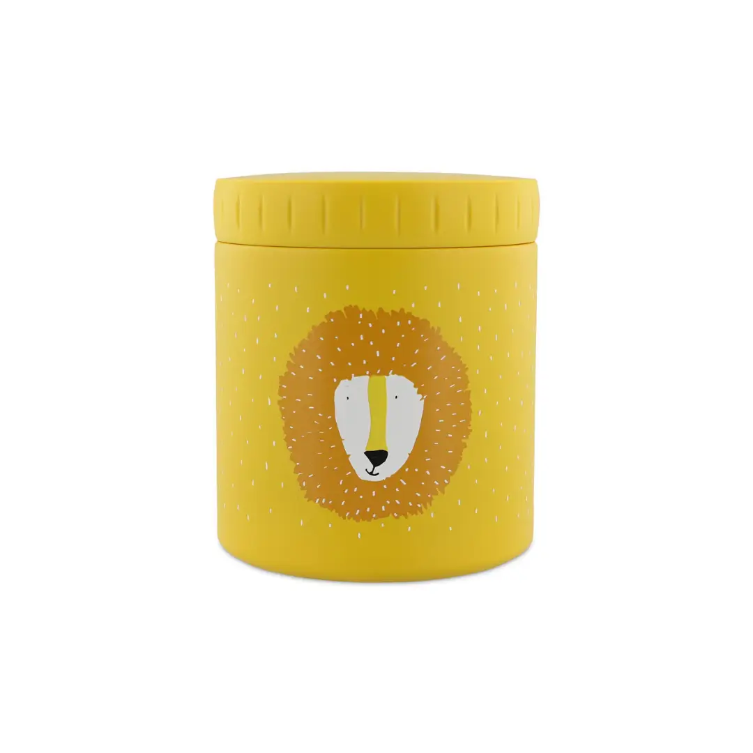 TRIXIE isotherme 500 ml lunch thermos in yellow with Mr Lion graphic