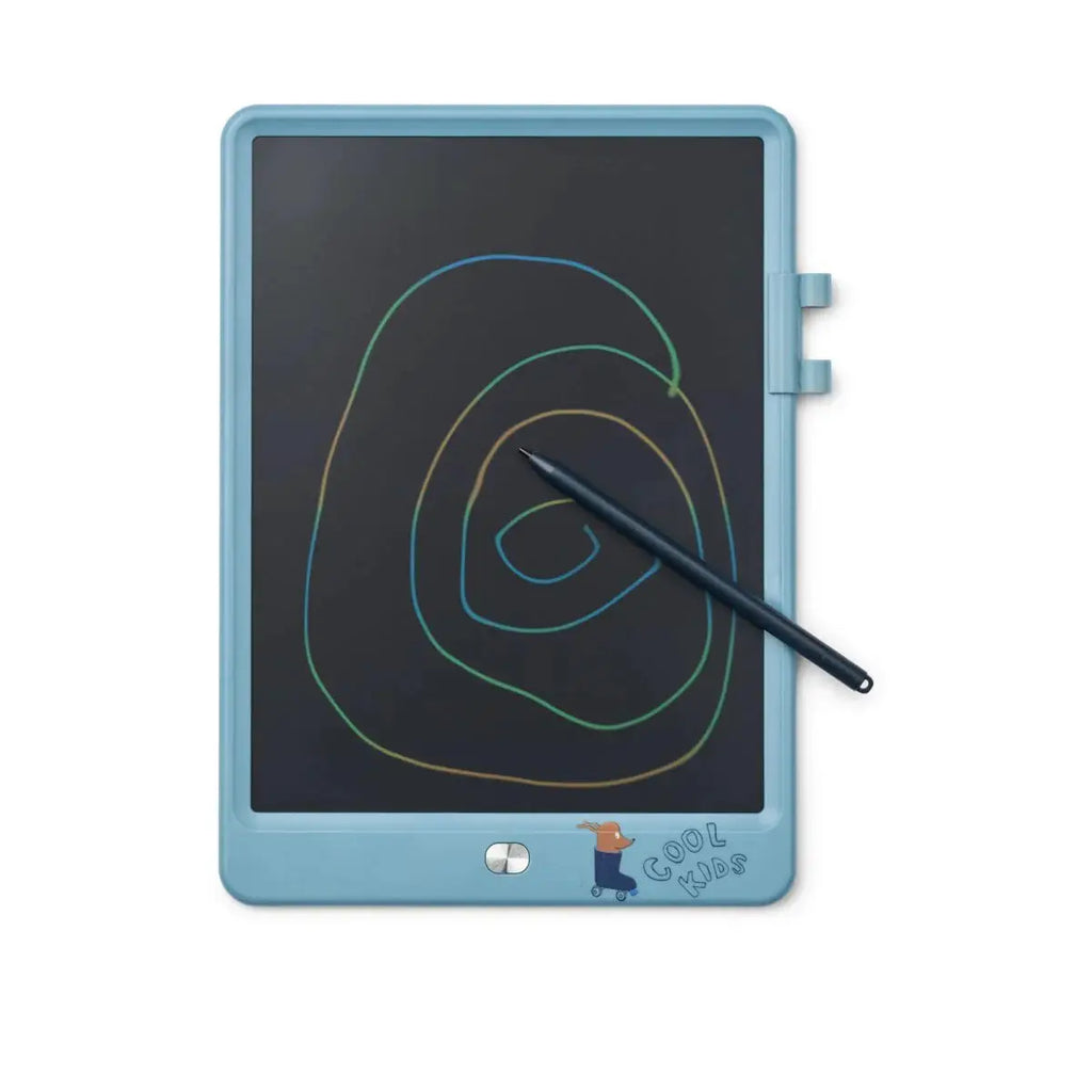 LIEWOOD tableau magique zora tiger beach blue drawing tablet with stylus