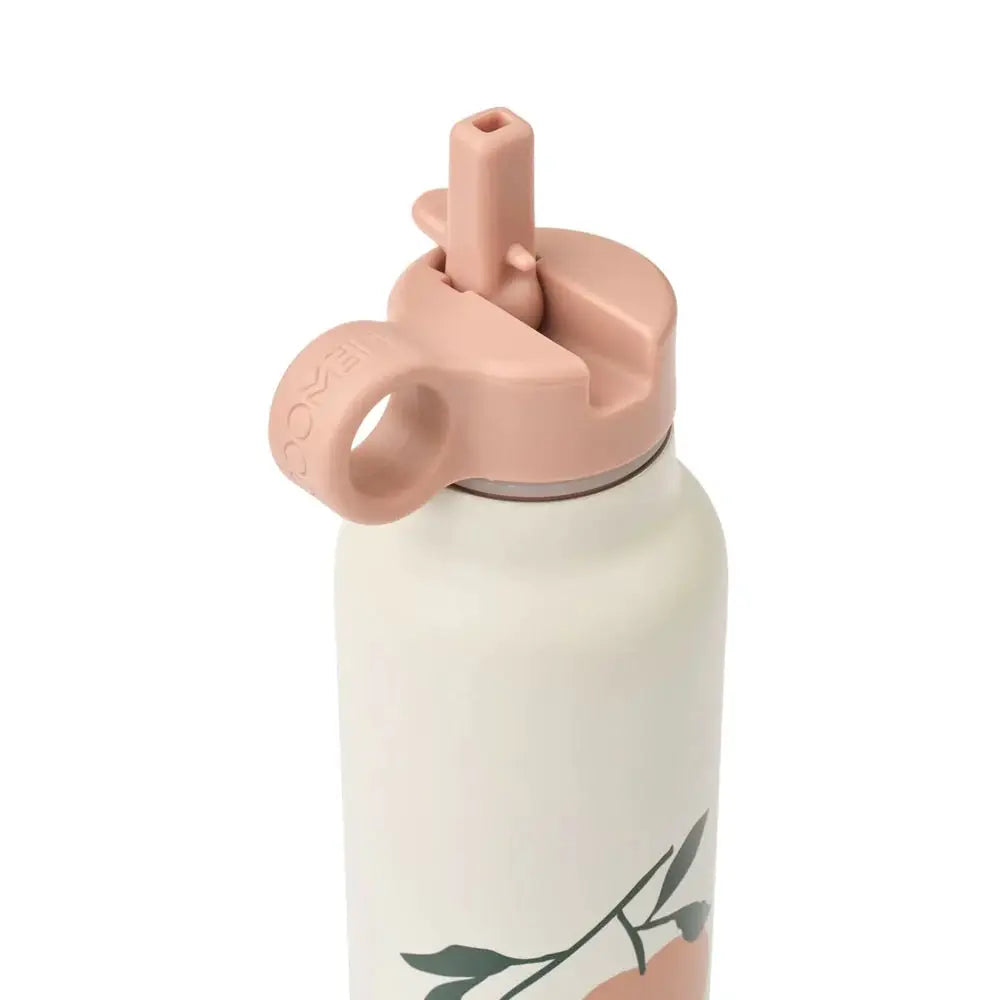 Gourde LIEWOOD Falk 500ml couleur pêche sable avec bouchon rose