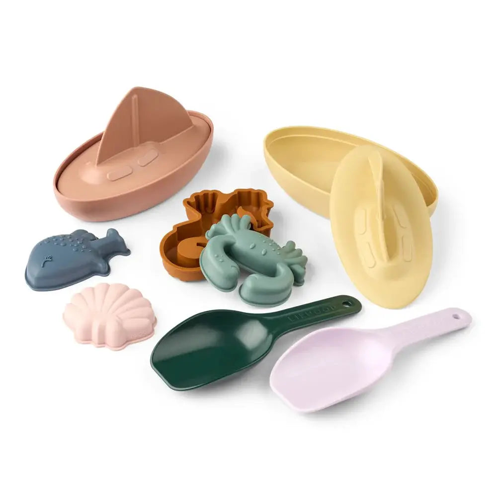 LIEWOOD table d'activités sepp sandy multi mix pastel sand toy set for pretend lawn & garden