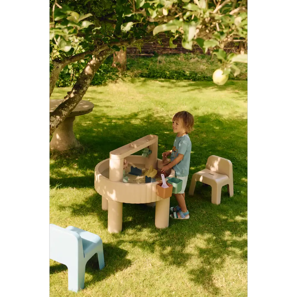 LIEWOOD Sepp activity table, sandy multi mix, outdoor pretend lawn & garden play set