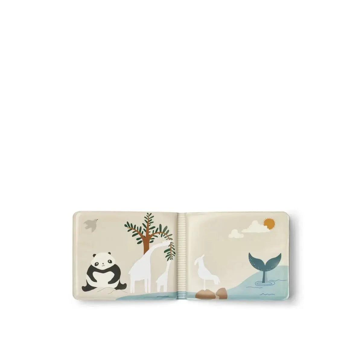 LIEWOOD livre de bain Waylon: livre flottant pour bain, animaux beige sable, 4m+