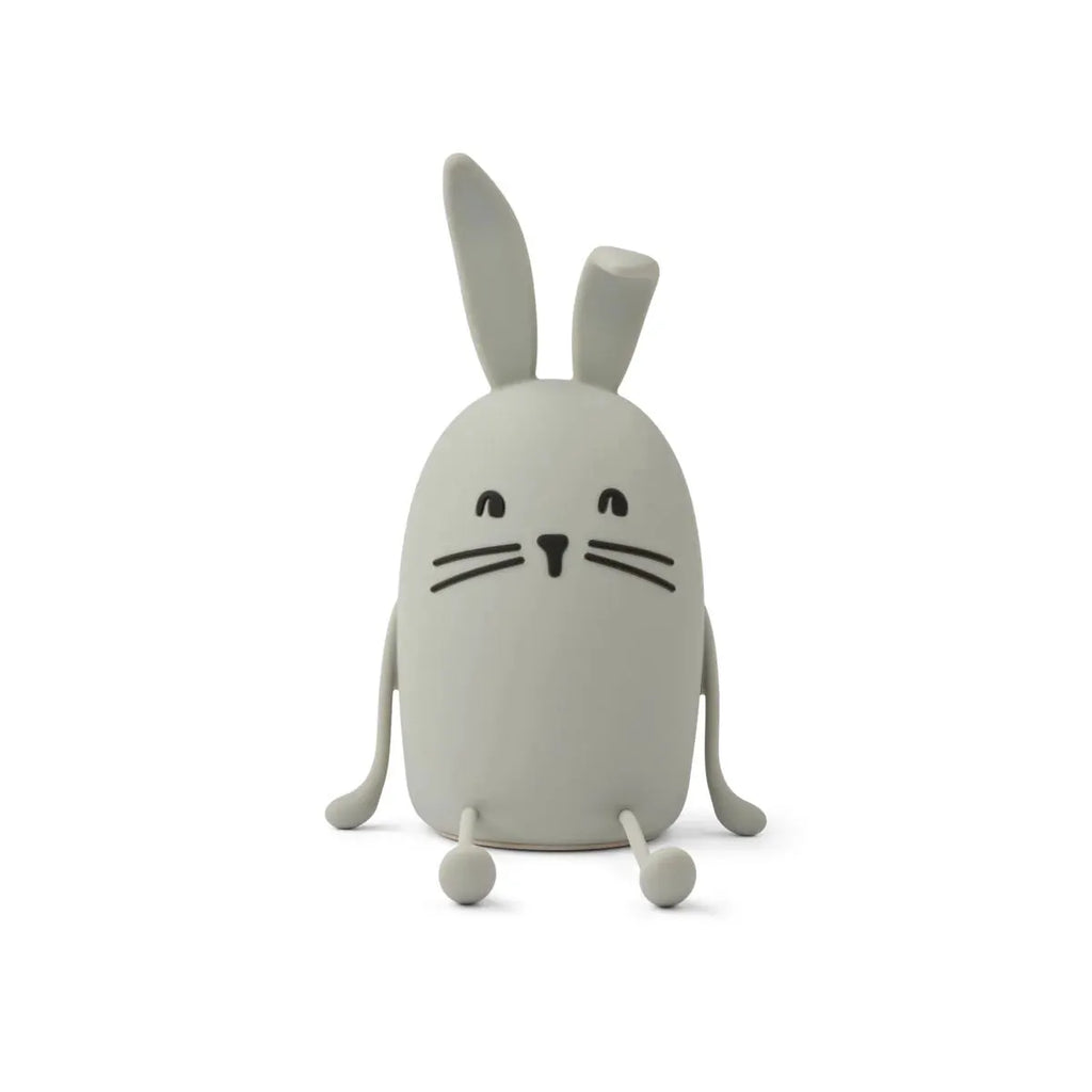 Liewood Evex bunny night light in dove blue, rabbit-shaped children's lamp