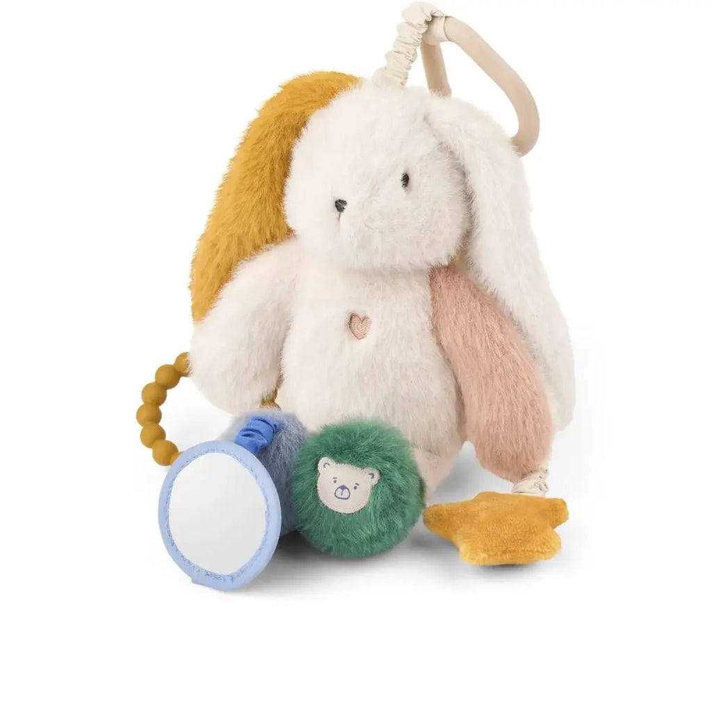 LIEWOOD Angelina lapin d'activité bébé multicolore avec miroir bleu et accessoires peluche