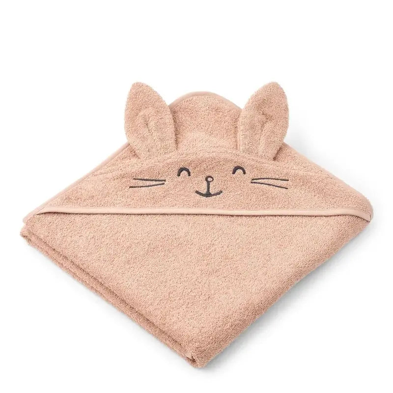 Cape de bain enfant avec capuche et oreilles d’éléphant, couleur pale tuscany, serviette de bain