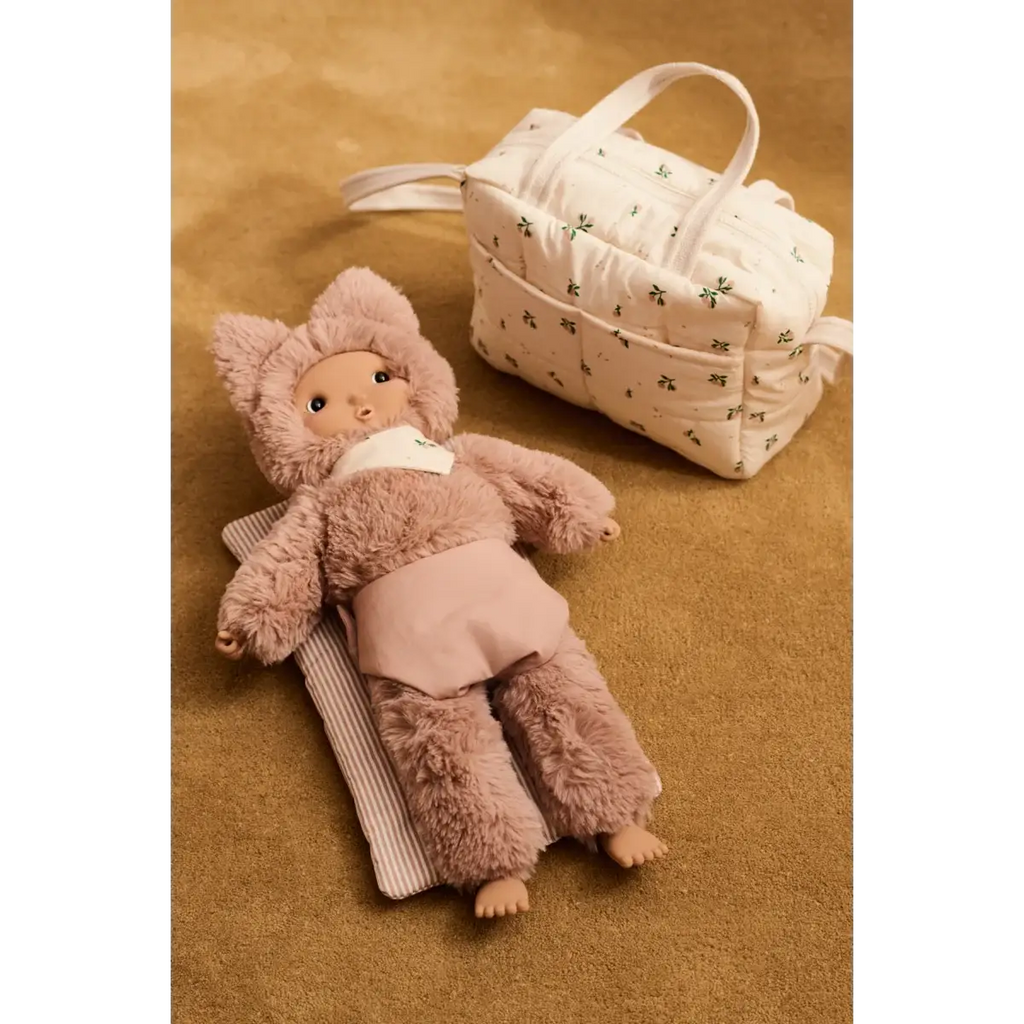 LIEWOOD sac à langer Neoma peach pale tuscany mix et poupée en peluche
