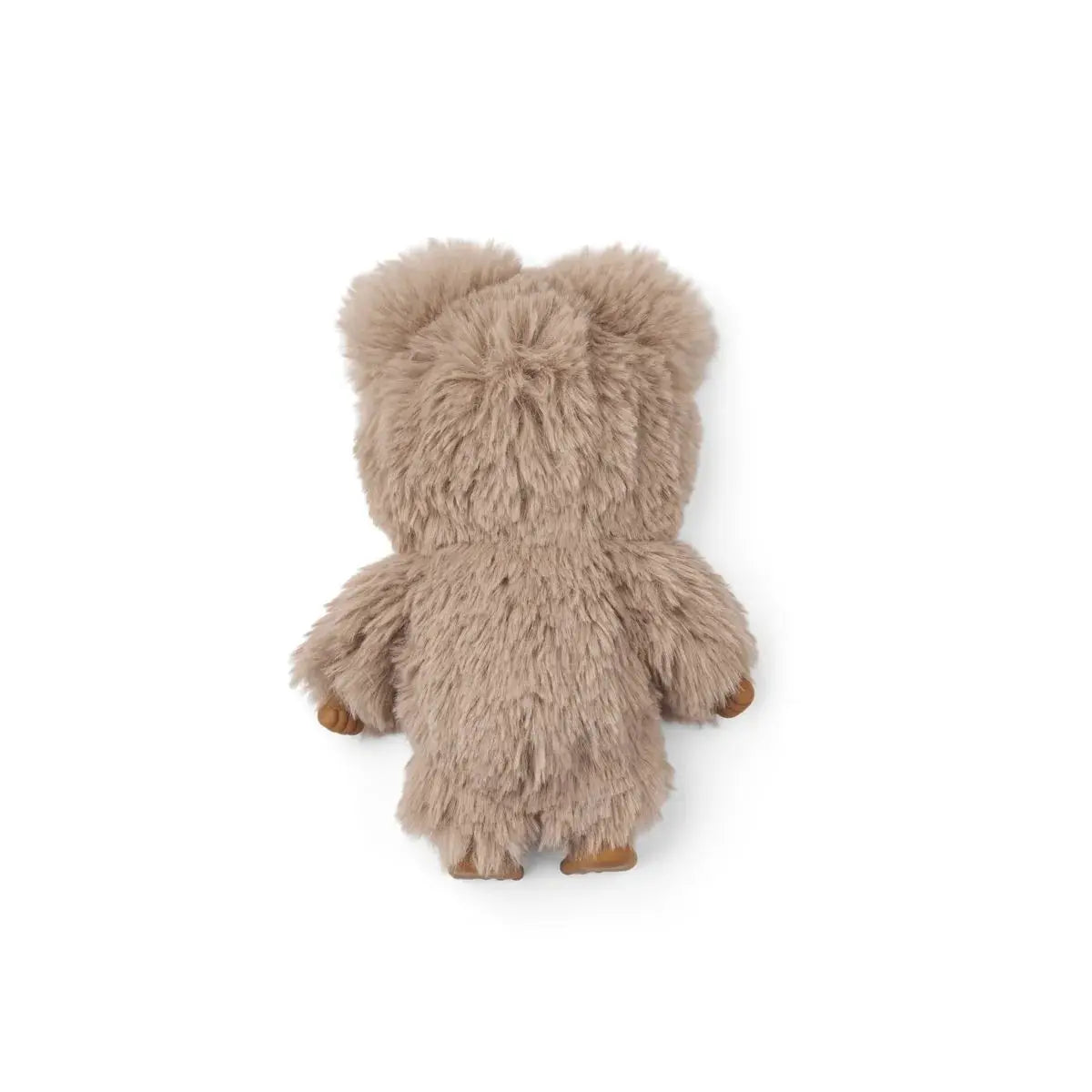 Liewood Miko Phoebe plush doll in oat, fluffy beige fur with brown feet