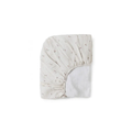 Babyshower changing mat cover in cream fabric with tiny cherry print by Citron Grenadine