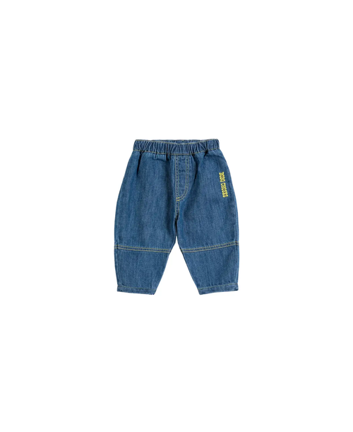 Pantalon denim bleu BOBO CHOSES taxi saurus tag pour enfant
