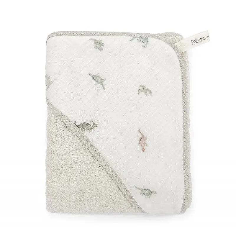 BABYSHOWER cape de bain / dino