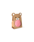 Peluche RATATAM balle ourson rose sur emballage en carton, jouet d’éveil pour bébés par Citron Grenadine
