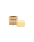 COMME AVANT crème solide au beurre de karité, emballage kraft et bloc jaune, Citron Grenadine – Protection solaire