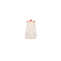 DEAR APRIL wind gigoteuse TOG2,5 in blueberries by Citron Grenadine; cream fabric with blue floral print.