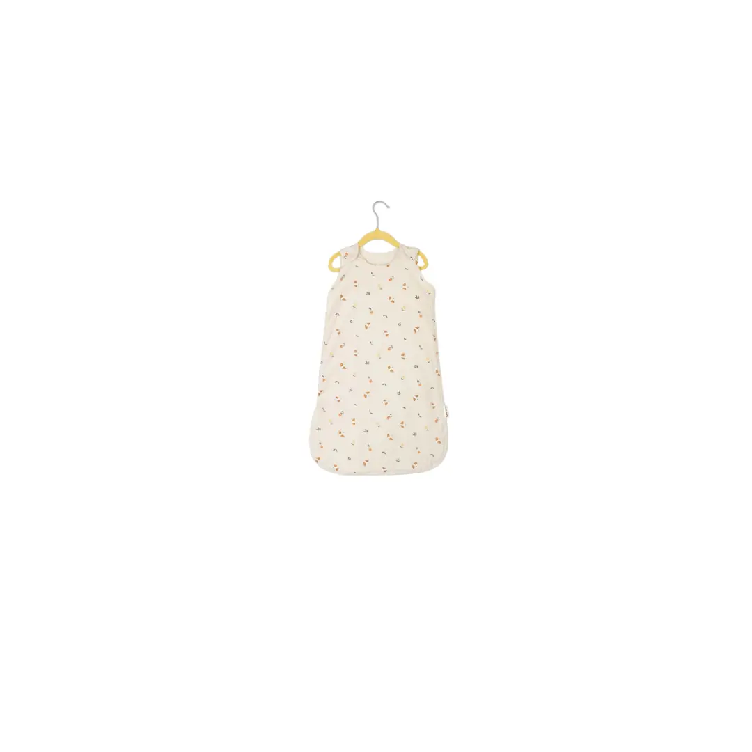 Gigoteuse Sylvia TOG1 baby sleeping bag with songbird print on cream fabric