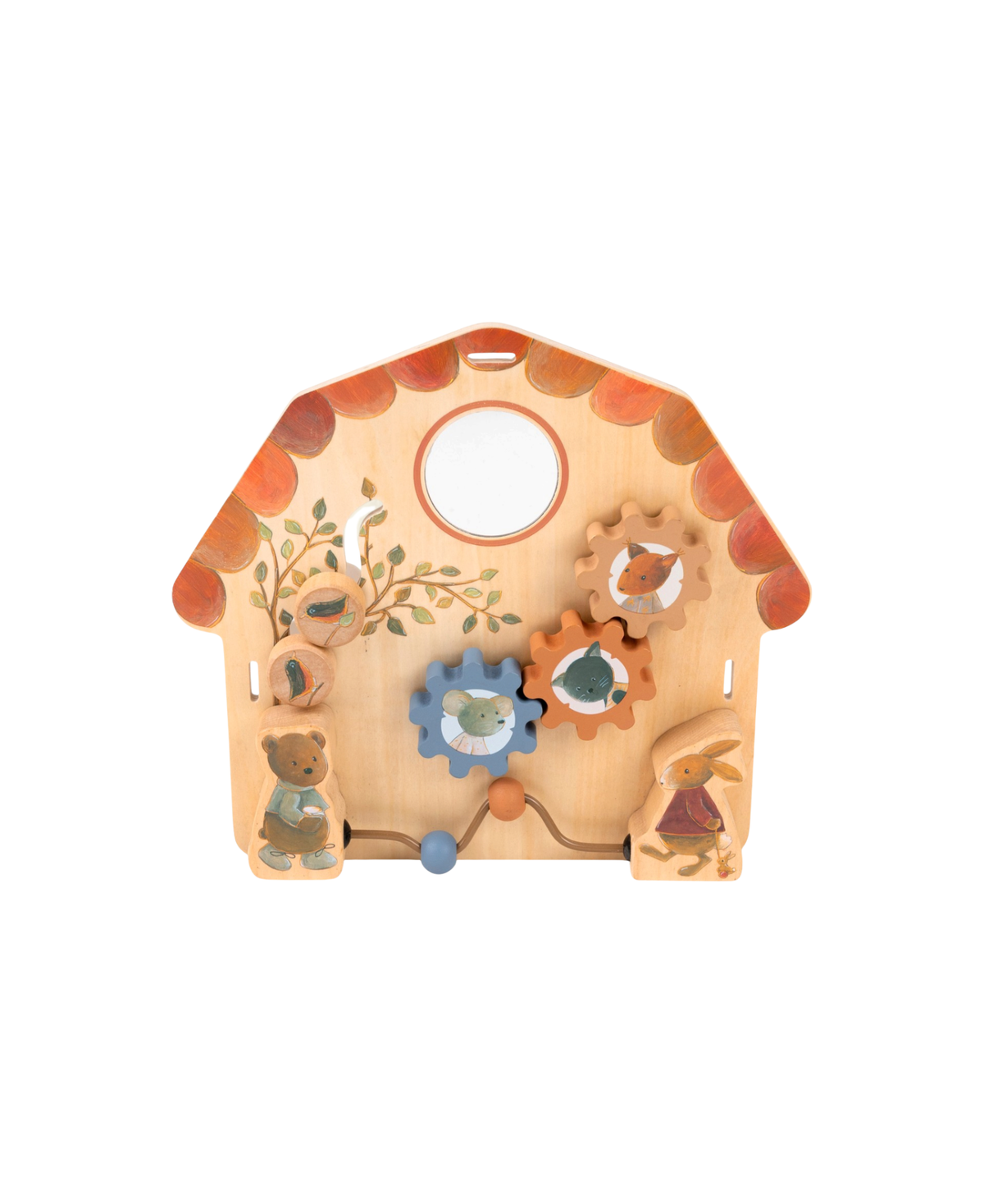 Tableau d'activités en bois Citron Grenadine 10m+ – jouet d'éveil pour bébé