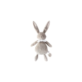 DIMPEL doudou musical Ella plush bunny, beige, with white bow.
