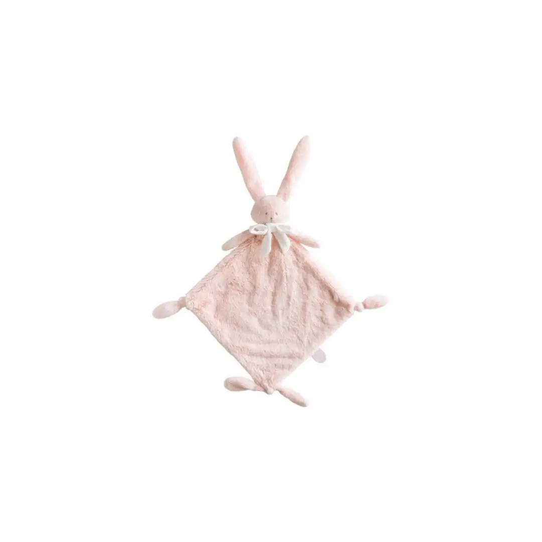 Dimpel doudou Ella rose plush bunny comforter by Citron Grenadine, pink soft toy