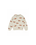 Emile et Ida sweatshirt cream with fox print by Citron Grenadine