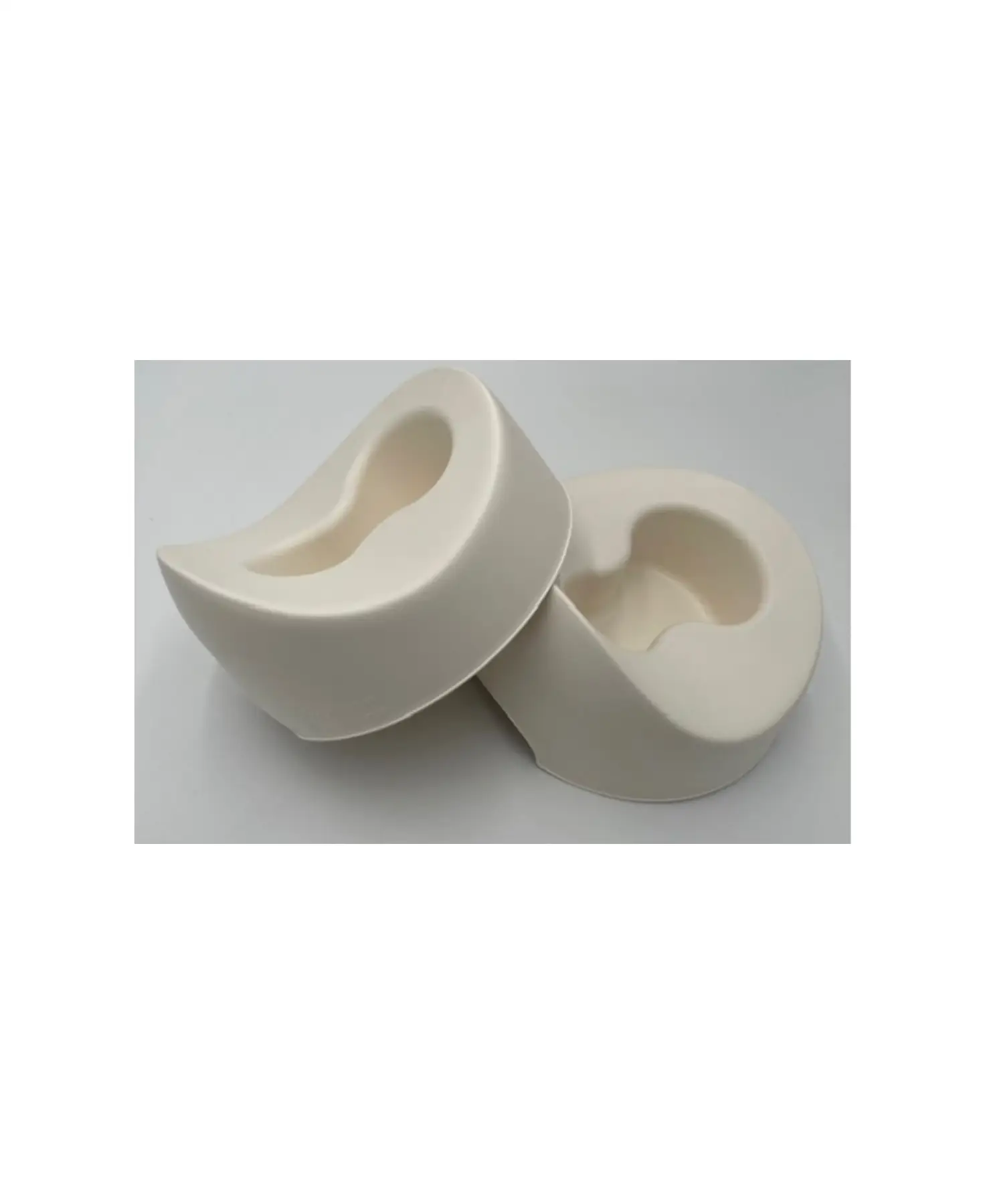 ECOPITCHOUN pot physiologique naturel, ivory ceramic; Citron Grenadine brand, set of 2
