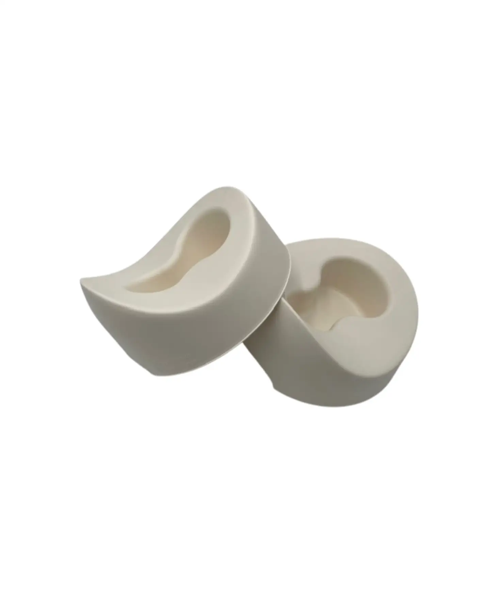 ECOPITCHOUN pot physiologique naturel by Citron Grenadine, white silicone cups set of 2