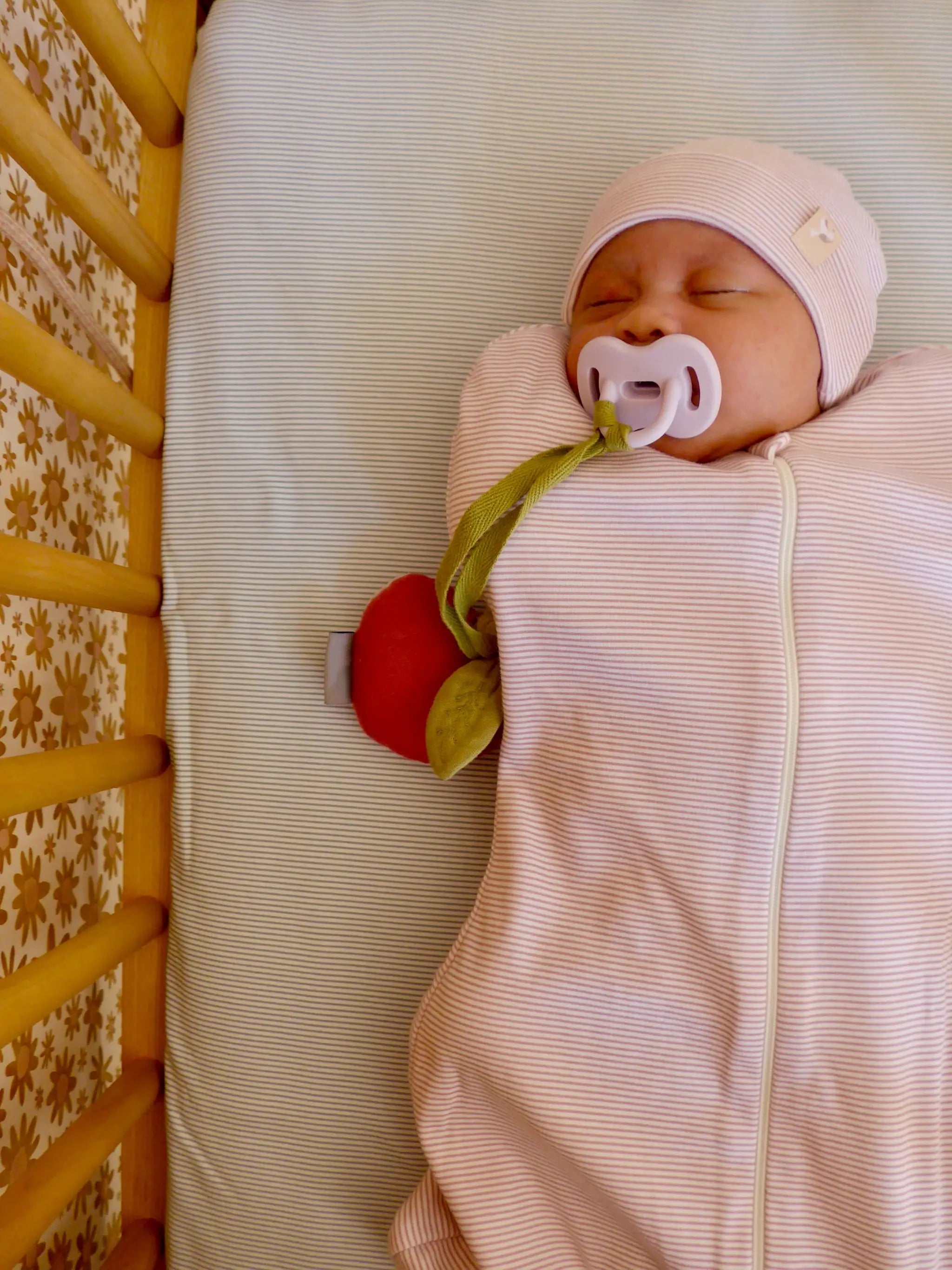 TANTE REINE emmailloteuse bonbon swaddling blanket pink striped, Citron Grenadine brand