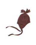 ENGEL NATUR bonnet en mérinos / marron chiné