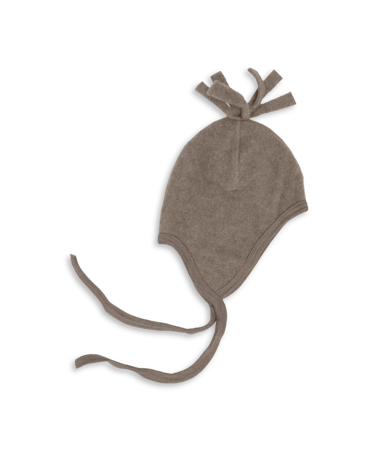 ENGEL NATUR bonnet en mérinos / walnut chiné