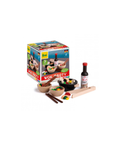 ERZI Wok Party ensemble jouet en bois pour enfants 3+ ans, bols et baguettes