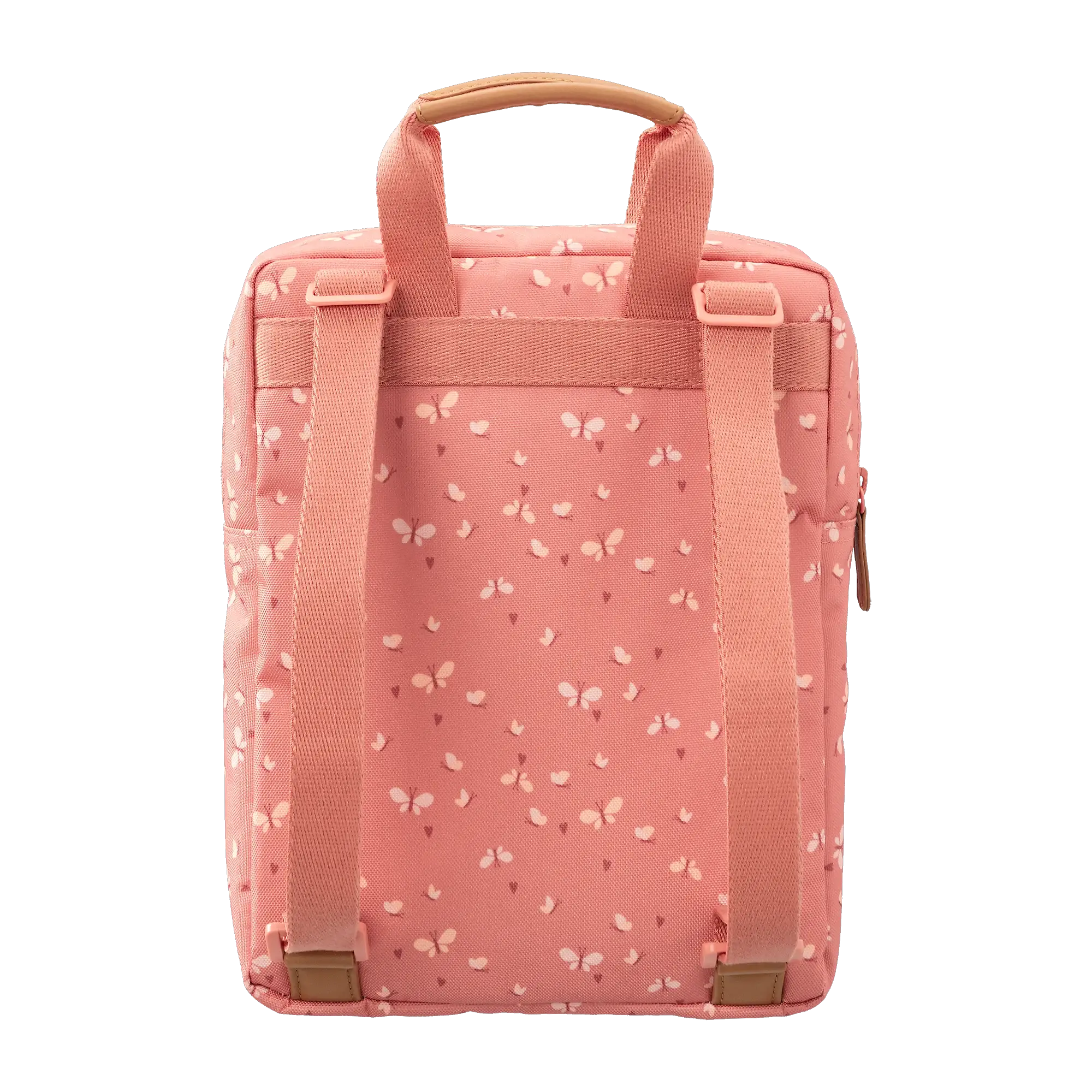 Sac à dos FRESK butterfly rose pastel, motif papillons, Citron Grenadine, sac scolaire.