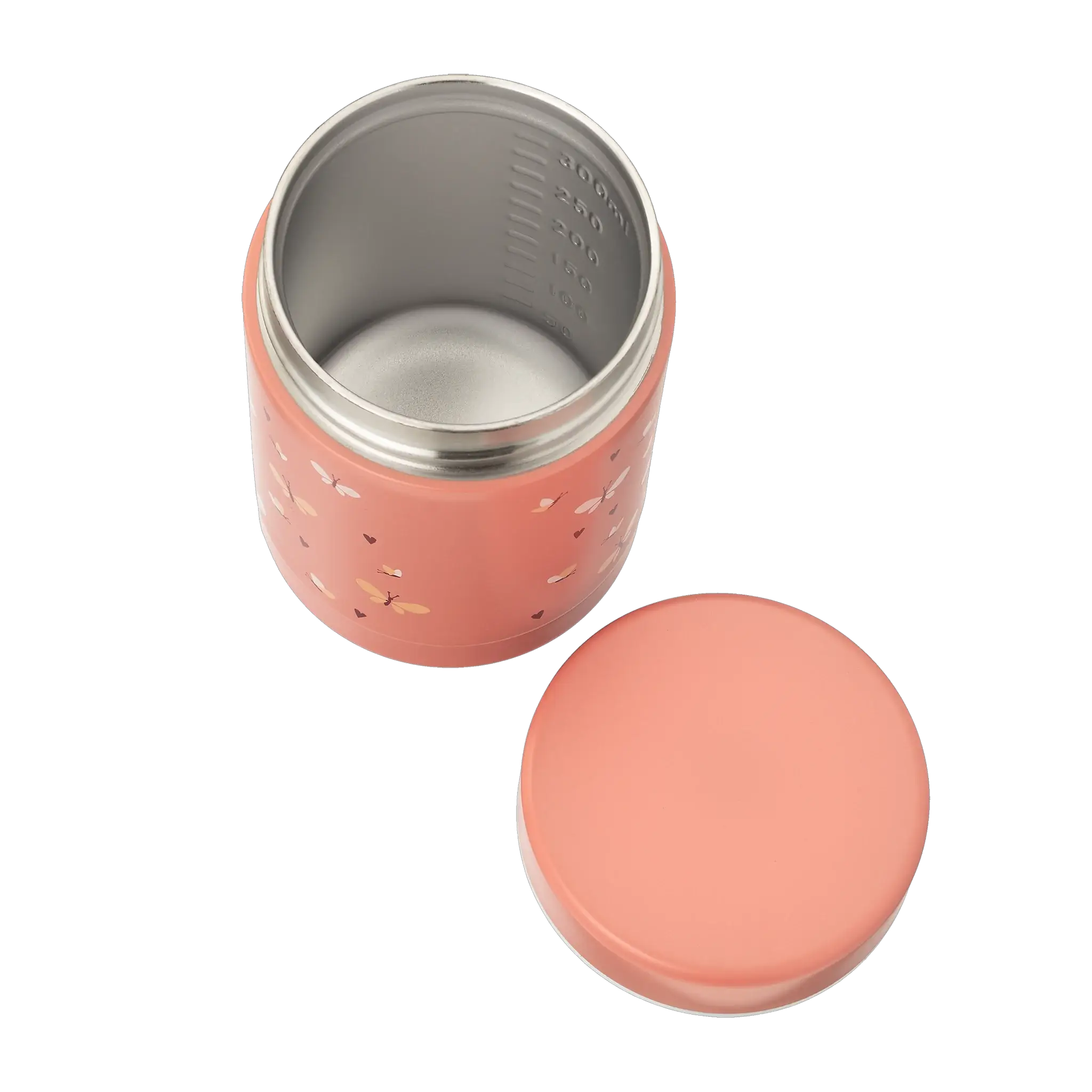 FRESK stainless steel lunch thermos 300ml butterfly pattern, pink, Citron Grenadine.