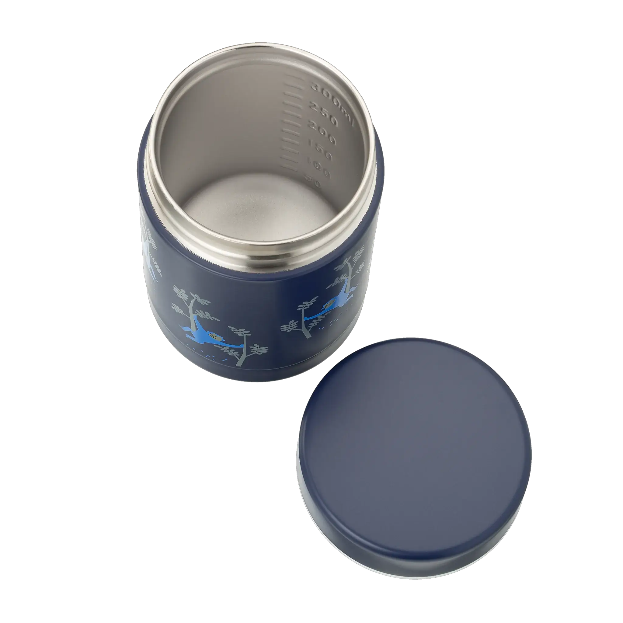 Boîte thermos repas inox 300 ml FRESK bleu motif monkey — Citron Grenadine