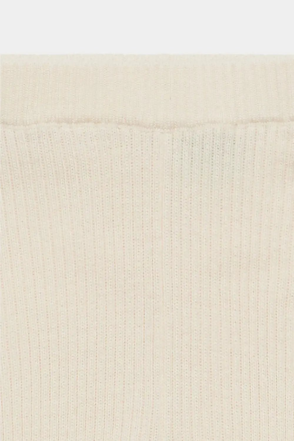 FUB legging en merinos écru, ribbed knit fabric by Citron Grenadine