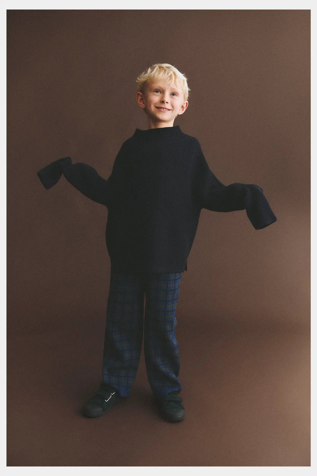 FUB merinos pull col haut dark navy by Citron Grenadine