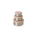 HAPS Nordic trio S blush stainless steel storage tins, set of 3