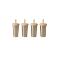 HAPS Nordic ice lolly makers in blush color, 4-pack, Citron Grenadine.