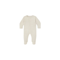 MORE THAN BABIES striped écru footed baby pyjama by Citron Grenadine