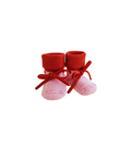 HVID chaussons booties / cotton candy-red