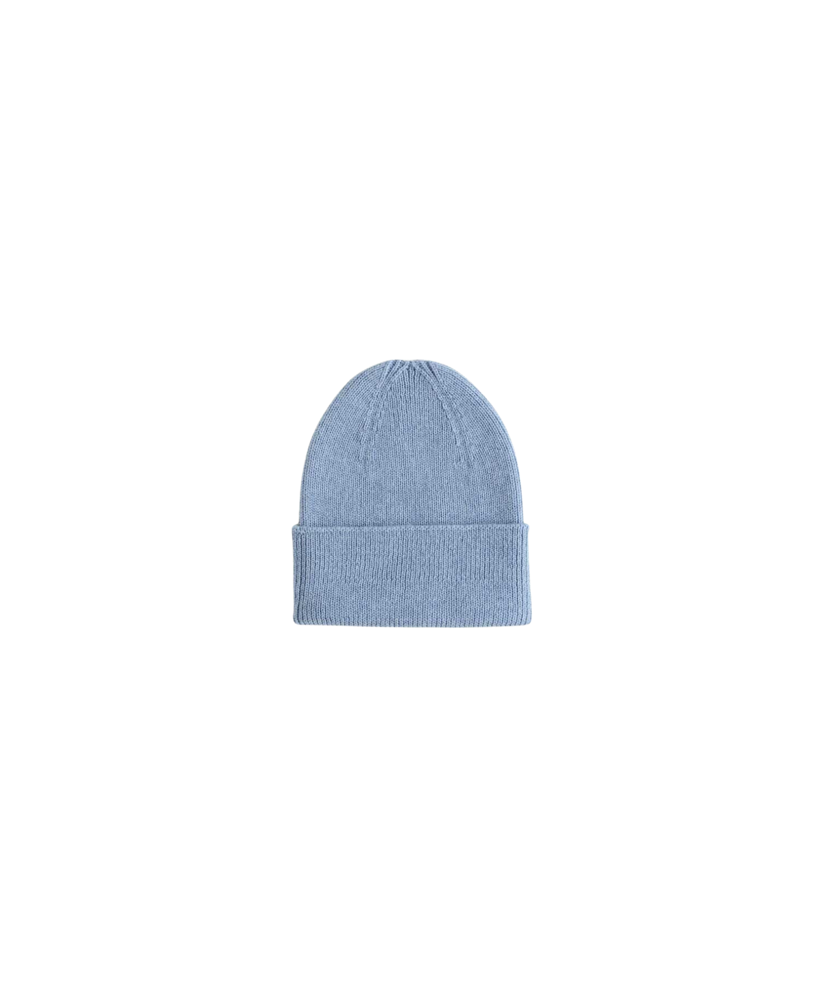 HVID newborn bonnet in sky blue by Citron Grenadine; knit baby beanie