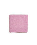 HVID pink cotton-candy ribbed-knit baby blanket, folded
