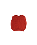 Kids red knitted vest by Citron Grenadine, Harvey style