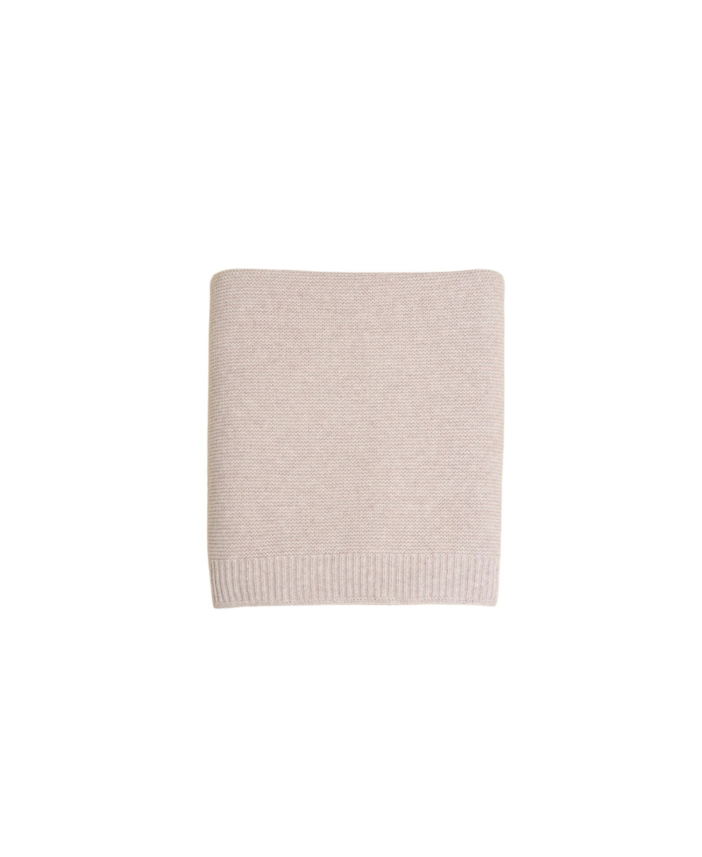 Katarina plaid scarf in soft beige knit by Citron Grenadine
