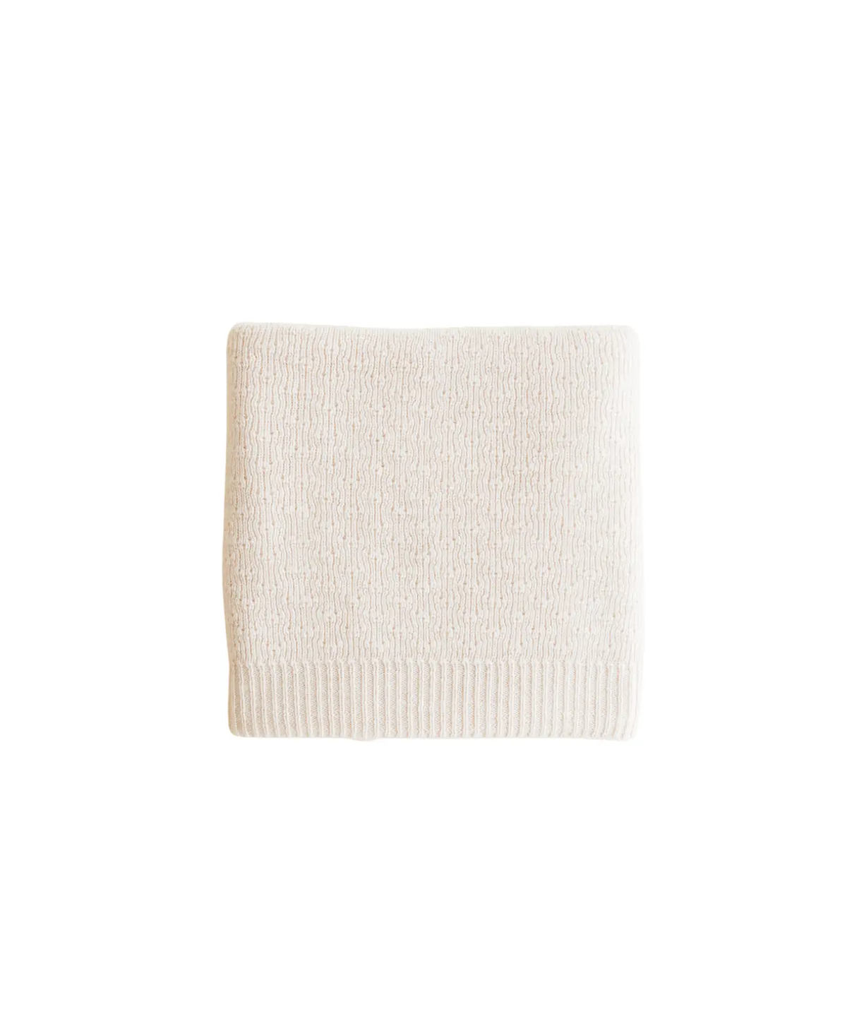 HVID Couverture bébé laine mérinos Dora cream – plaid naissance naturel
