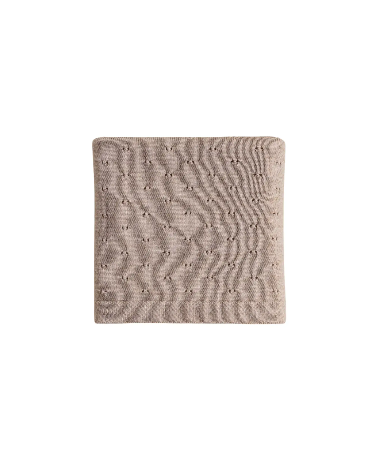 HVID Couverture bébé laine mérinos Bibi Sand – plaid naissance naturel